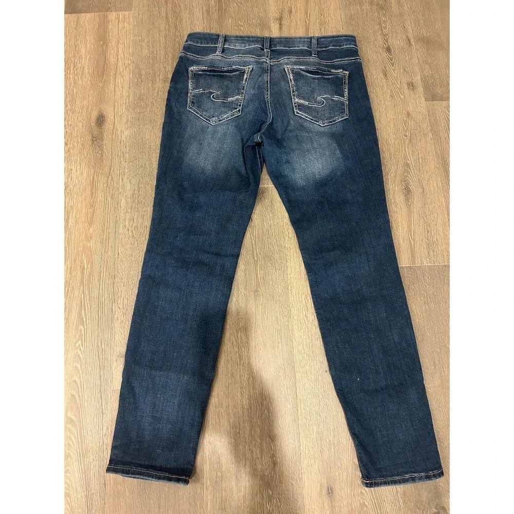 Silver Jeans Co Boyfriend Dark Wash Denim Jeans W33‎ L29